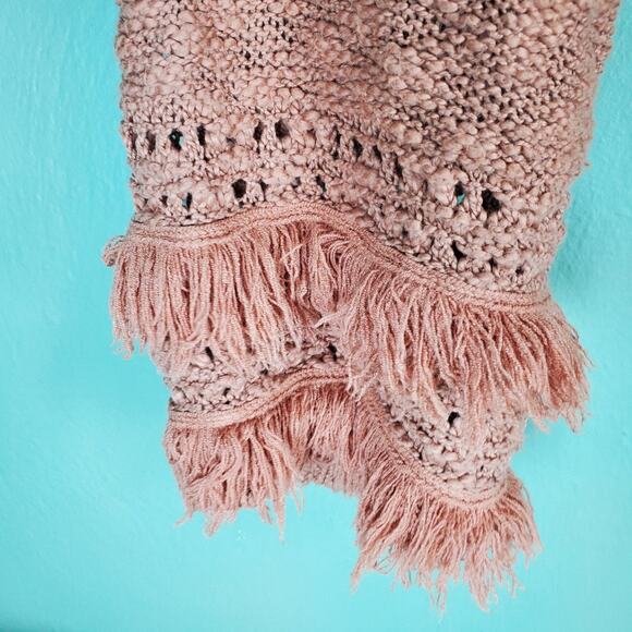 Tularosa Revolve Women's Camel Rumi Fringe Open Front Cardigan Size Small - Picture 4 of 6